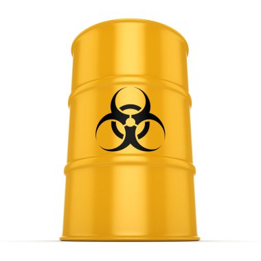 3D render biohazard varil