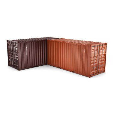 3D render konteynerler