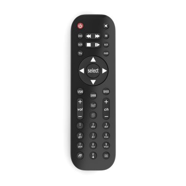 3D render Tv uzaktan