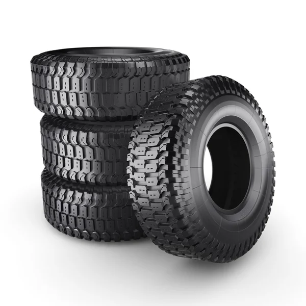 3d 렌더링 트럭 타이어 — 스톡 사진