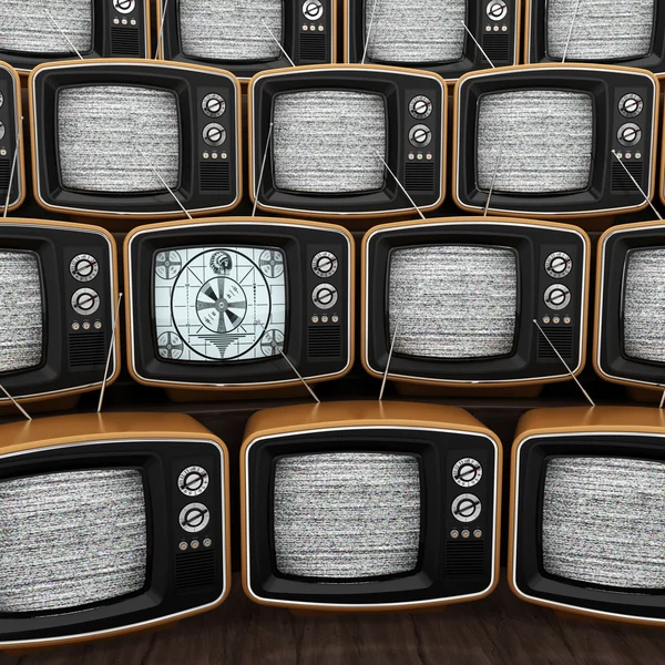 3D rendering old tv — Stock Photo, Image