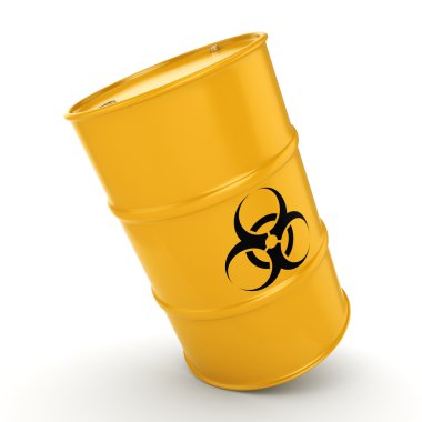 3D render biohazard varil