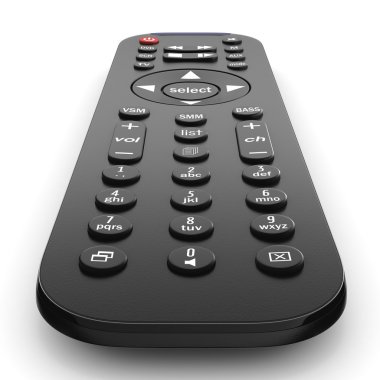 3D render Tv uzaktan