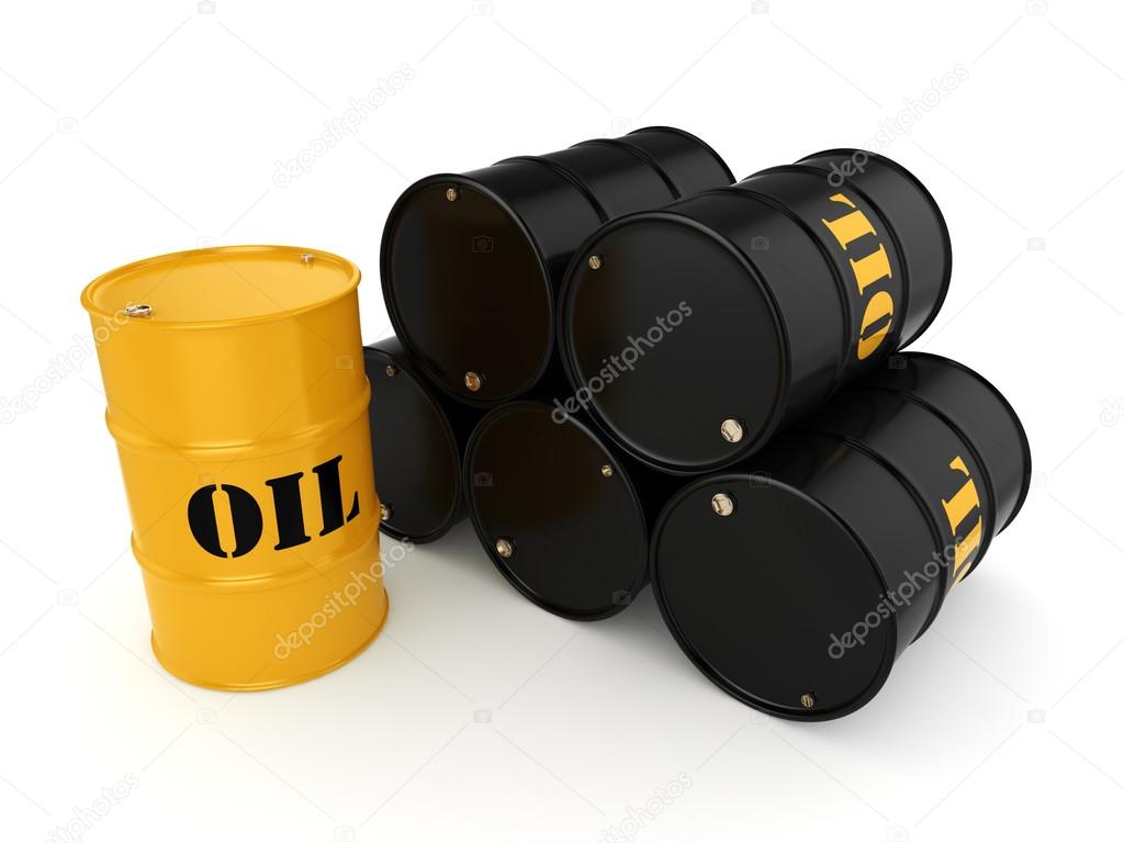 Representación 3D Barriles de petróleo negro fotografía de stock © apopium 120028304