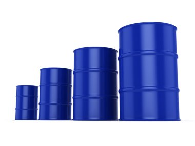 3D Render mavi varil