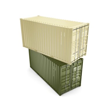 3D render konteyner
