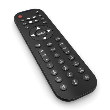 3D render Tv uzaktan
