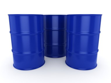 3D Render mavi varil