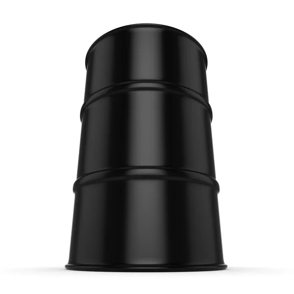 3D renderização barril preto — Fotografia de Stock
