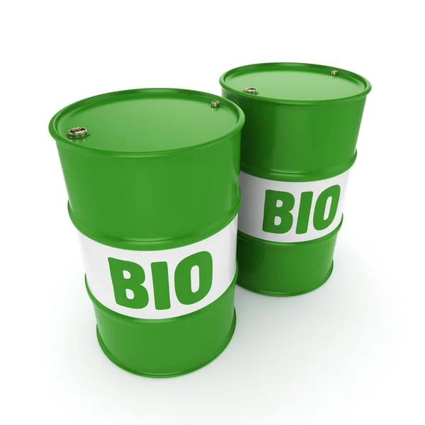 3D rendering hordó a bioüzemanyagok — Stock Fotó
