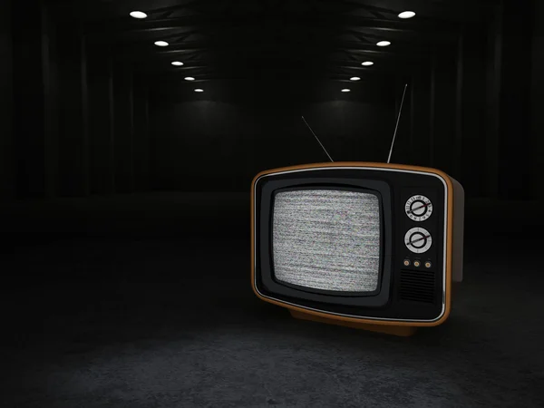 3D rendering old tv — Stock Photo, Image