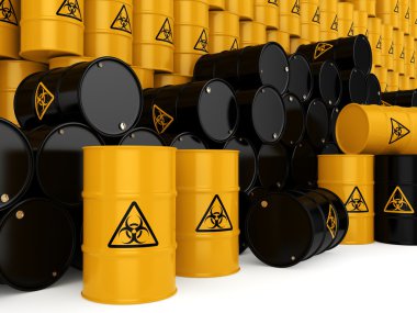 3 boyutlu biyolojik tehlike varilleri oluşturuluyor