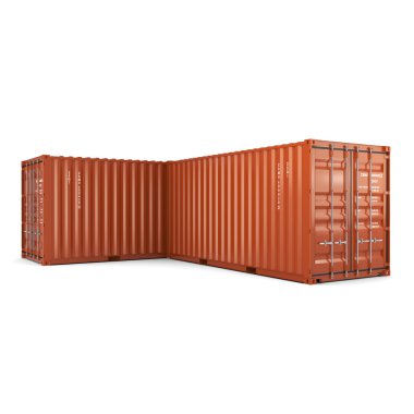 3D render konteynerler