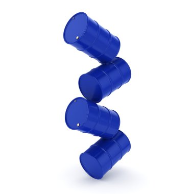 3D Render mavi varil