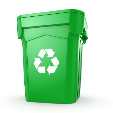 3D depo gözü geri dönüşüm yeşil oluşturma 