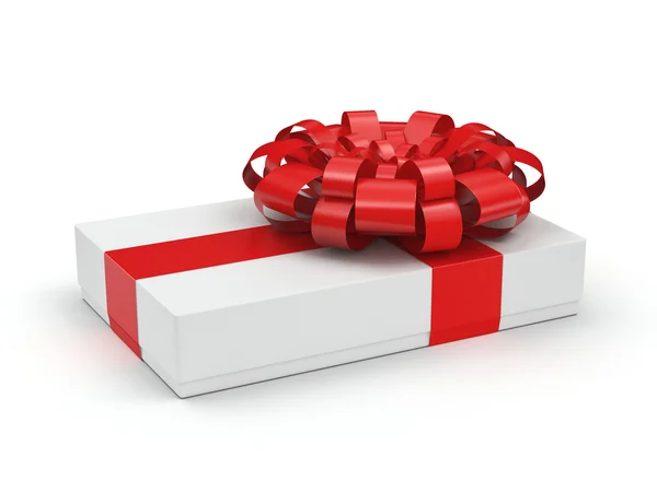 3D-Rendering weiße Geschenkbox — Stockfoto