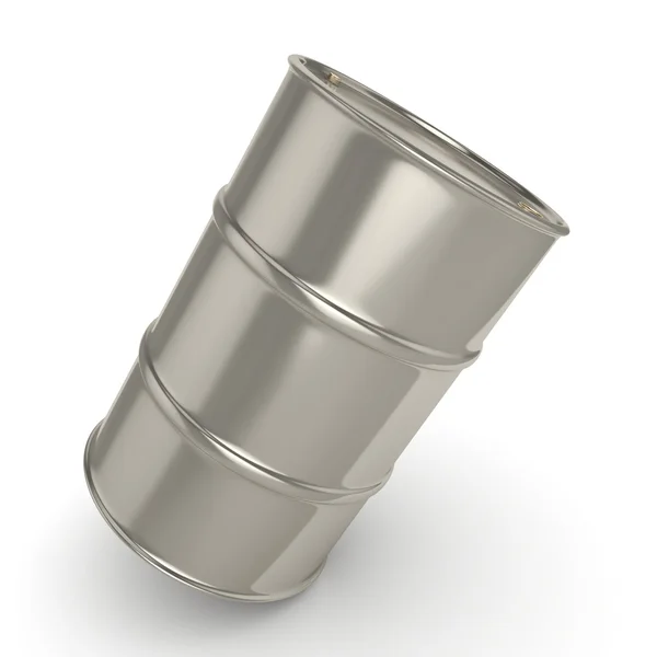 3D rendering Shiny chrome barrel — Stock Photo, Image