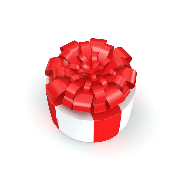 3D rendering Scatola regalo bianca — Foto Stock