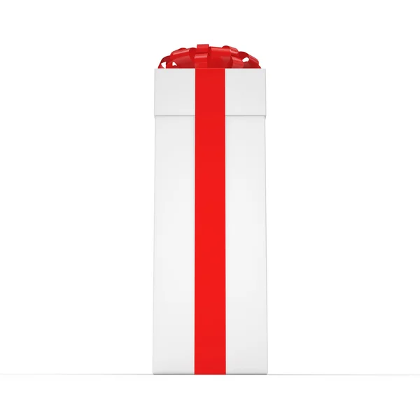 Representación 3D Caja de regalo blanca — Foto de Stock