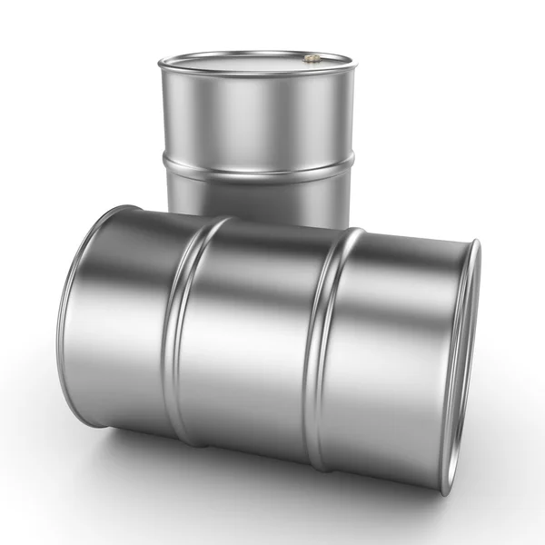 3D renderização barril de alumínio — Fotografia de Stock