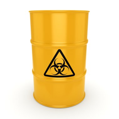 3D render biohazard varil