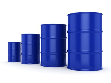 3D Render mavi varil