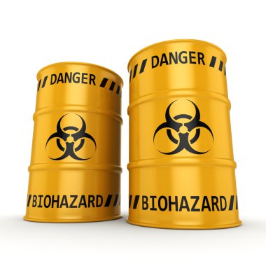 3 boyutlu biyolojik tehlike varilleri oluşturuluyor