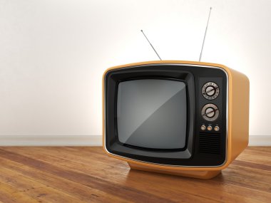 3D render eski tv