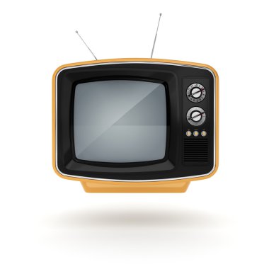 3D render eski tv
