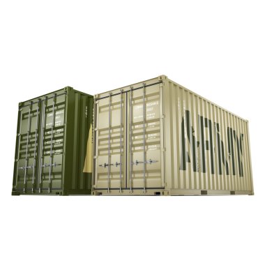 3D render ordu konteyner