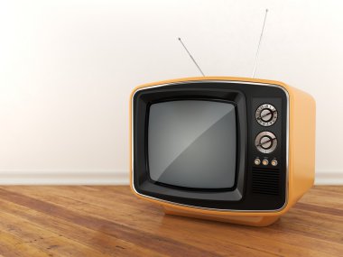 3D render eski tv