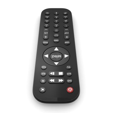3D render Tv uzaktan