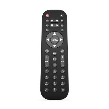 3D render Tv uzaktan