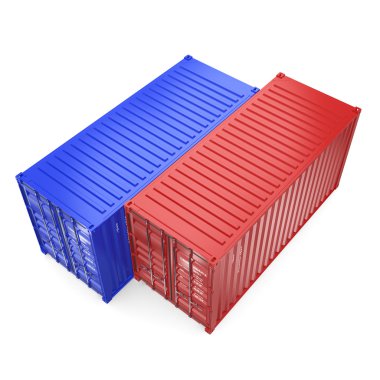 3D render konteynerler