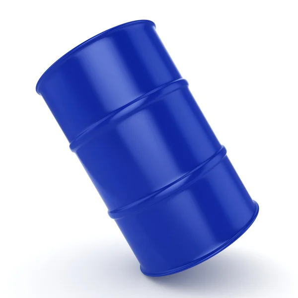 Representación 3D barril azul —  Fotos de Stock