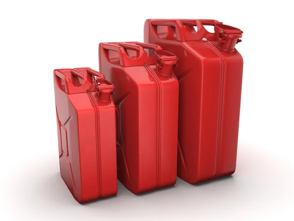 3D rendering jerrycans — Stockfoto