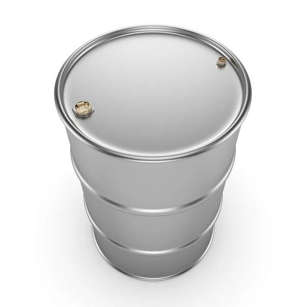 3D rendering aluminum barrel — Stock Photo, Image