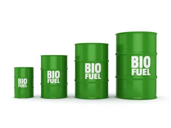 3D rendering vaten van biobrandstoffen — Stockfoto