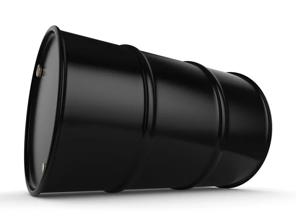 3d 渲染黑桶 — 图库照片