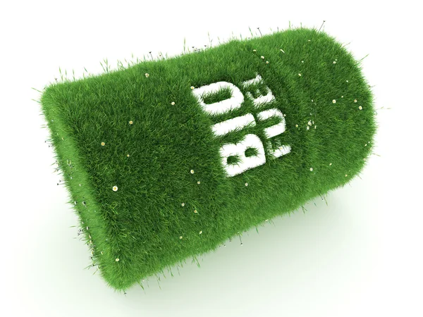 Barril de renderização 3D de biocombustíveis — Fotografia de Stock