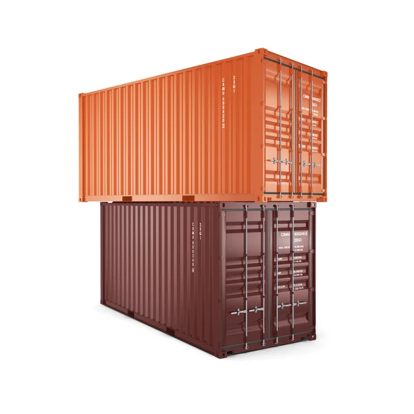 3D rendering containers — Stockfoto