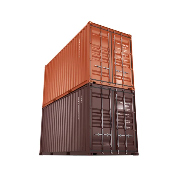 3D rendering containers — Stockfoto