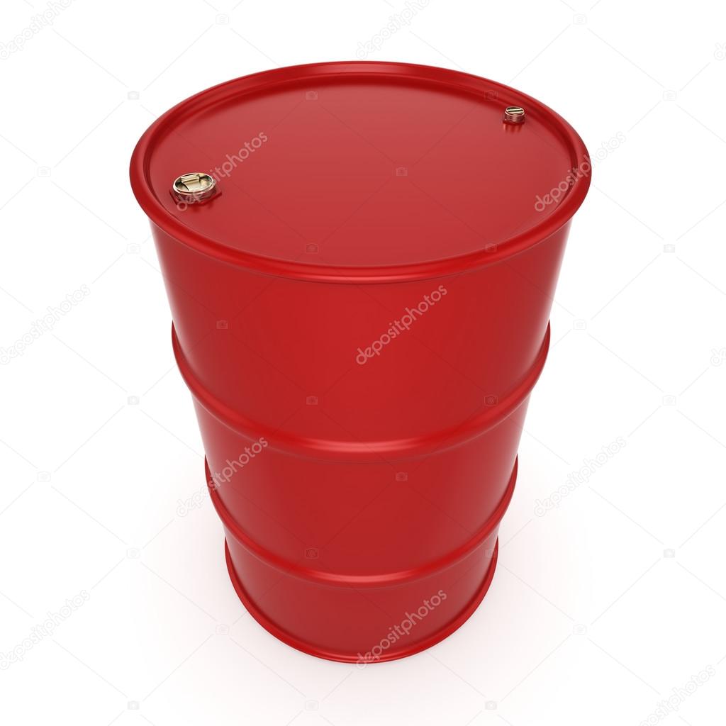 3D rendering red barrel
