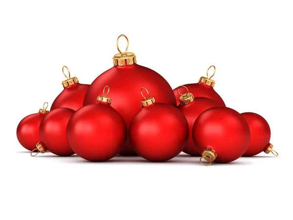 Bola roja de Navidad — Foto de Stock