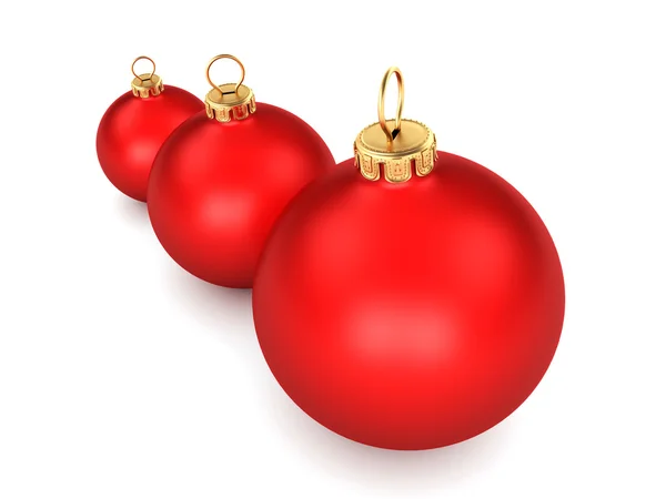 Bola roja de Navidad — Foto de Stock