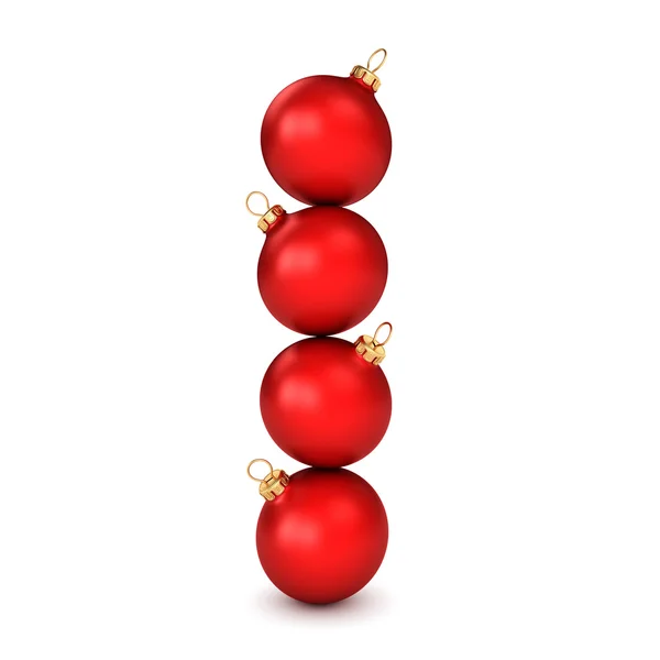 Bola roja de Navidad — Foto de Stock