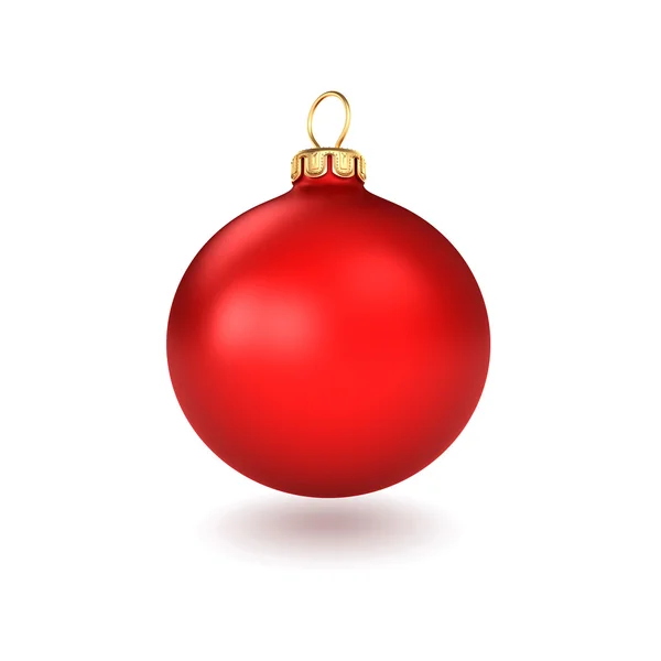 Palla di Natale rossa — Foto Stock