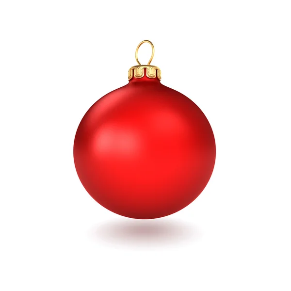 Bola roja de Navidad — Foto de Stock