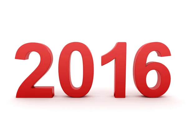 Новогодние цифры 2016 года — стоковое фото