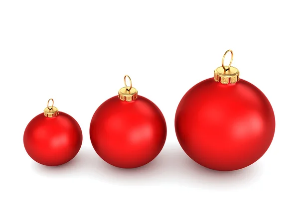 Bola roja de Navidad — Foto de Stock